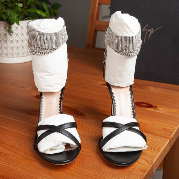 Giuseppe Zanotti E900149 Swarovski Heeled Sandals - Size 9.5 M (39.5 EU) - Picture 8 of 11